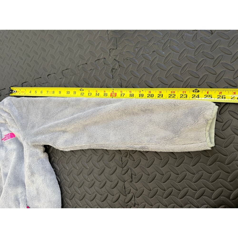The North Face Women’s Medium Gray Pink Full Zip Fleece Jacket Cozy Athleisure - Picture 8 of 8